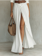 Amelia™ — Elegante vestido largo con cuello de muesca
