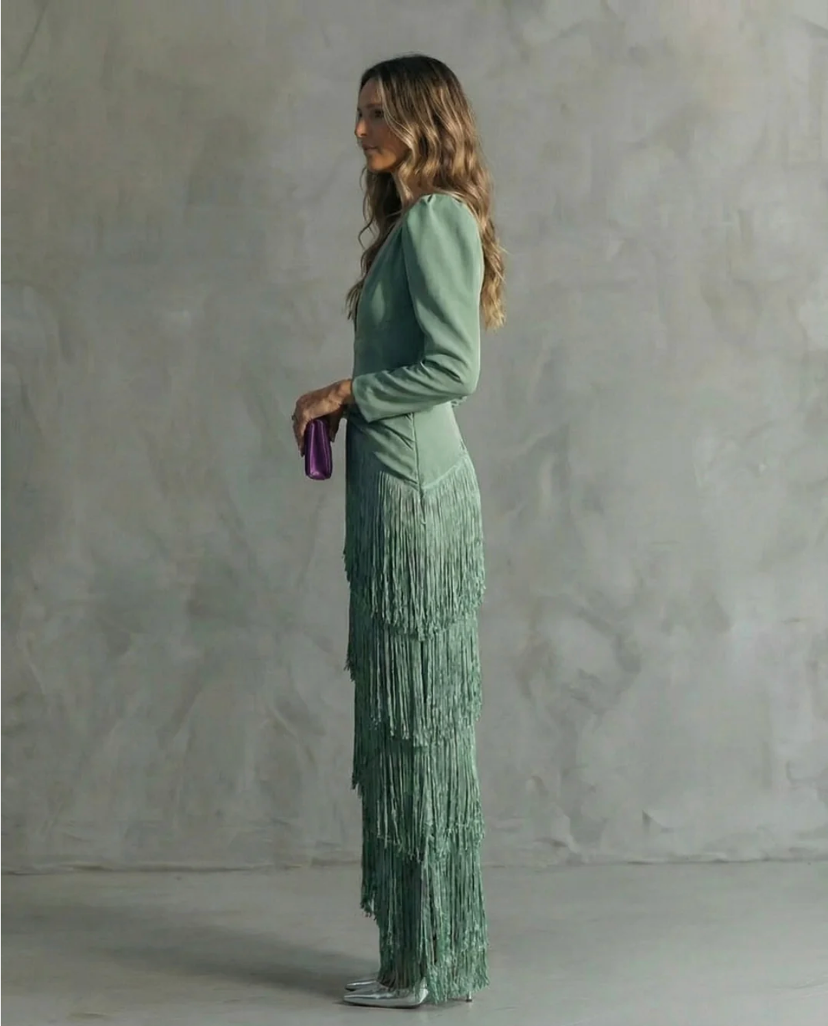 CAMILLA™ | ELEGANTE VESTIDO MIDI CON MANGAS CON FLECOS