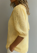 Elegante blusa floral
