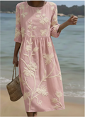 Paula | Vestido Midi con Estampado Floral