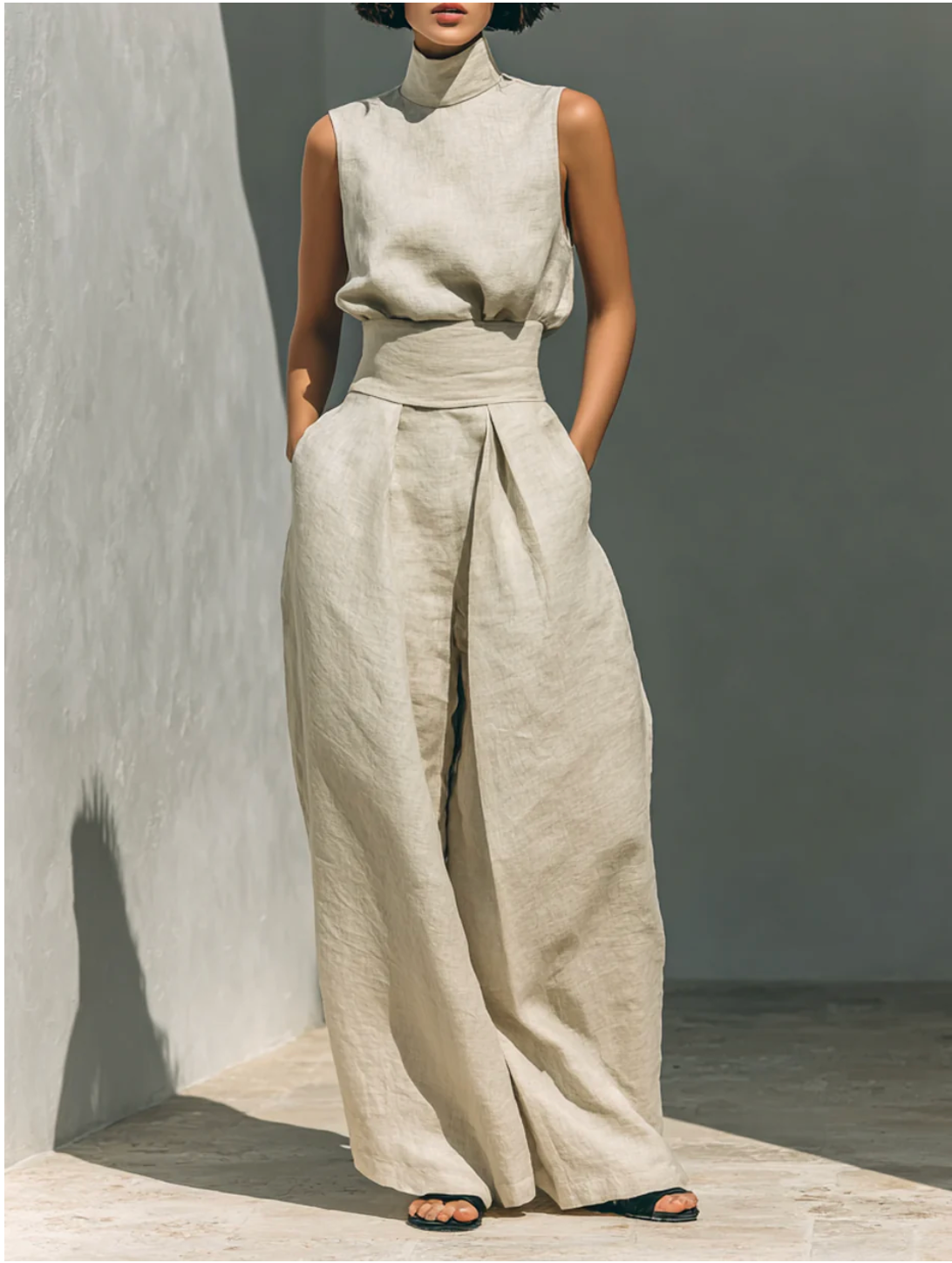Maria™ | Conjunto completo con camiseta de tirantes y pantalón