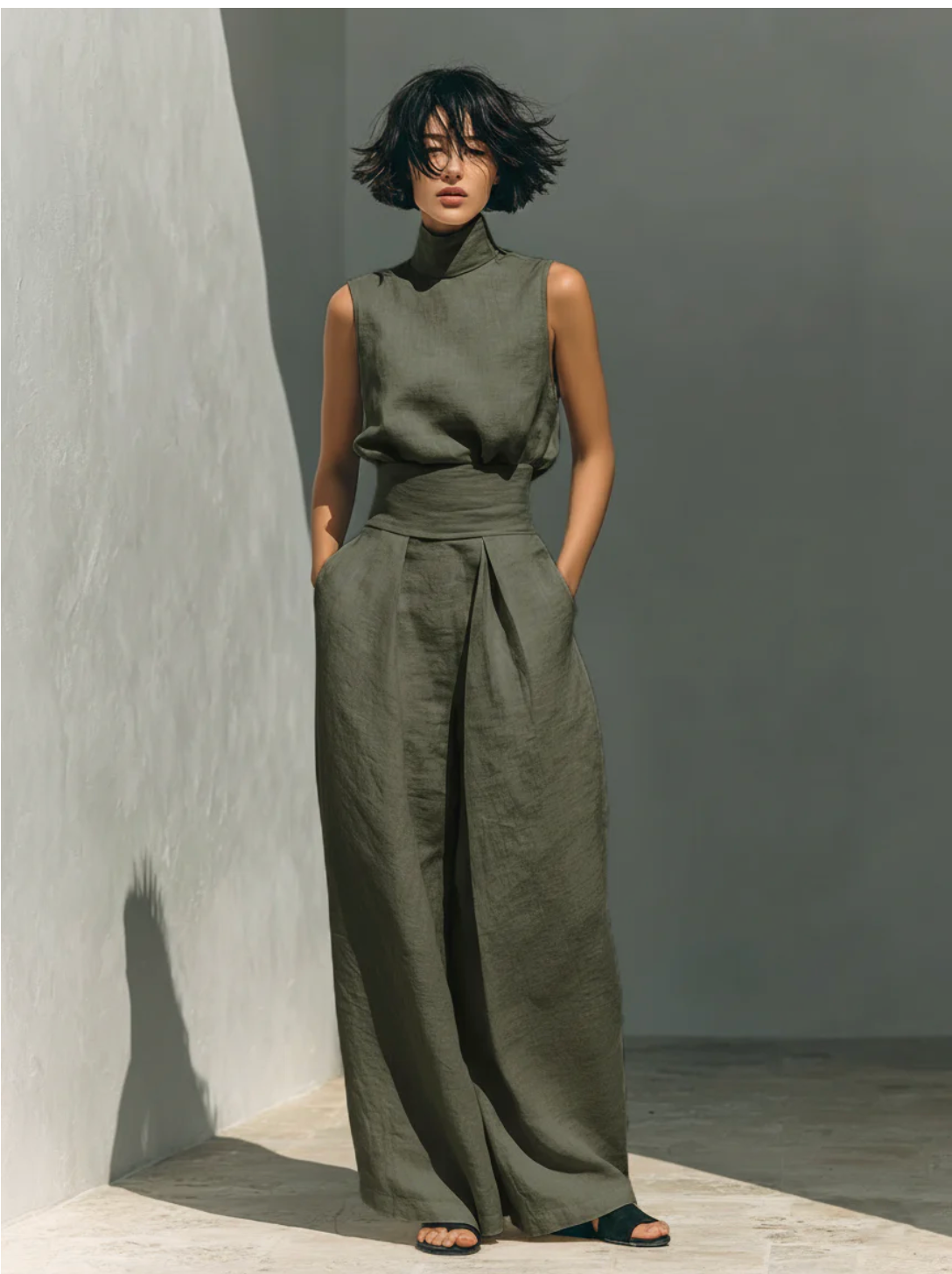 Maria™ | Conjunto completo con camiseta de tirantes y pantalón