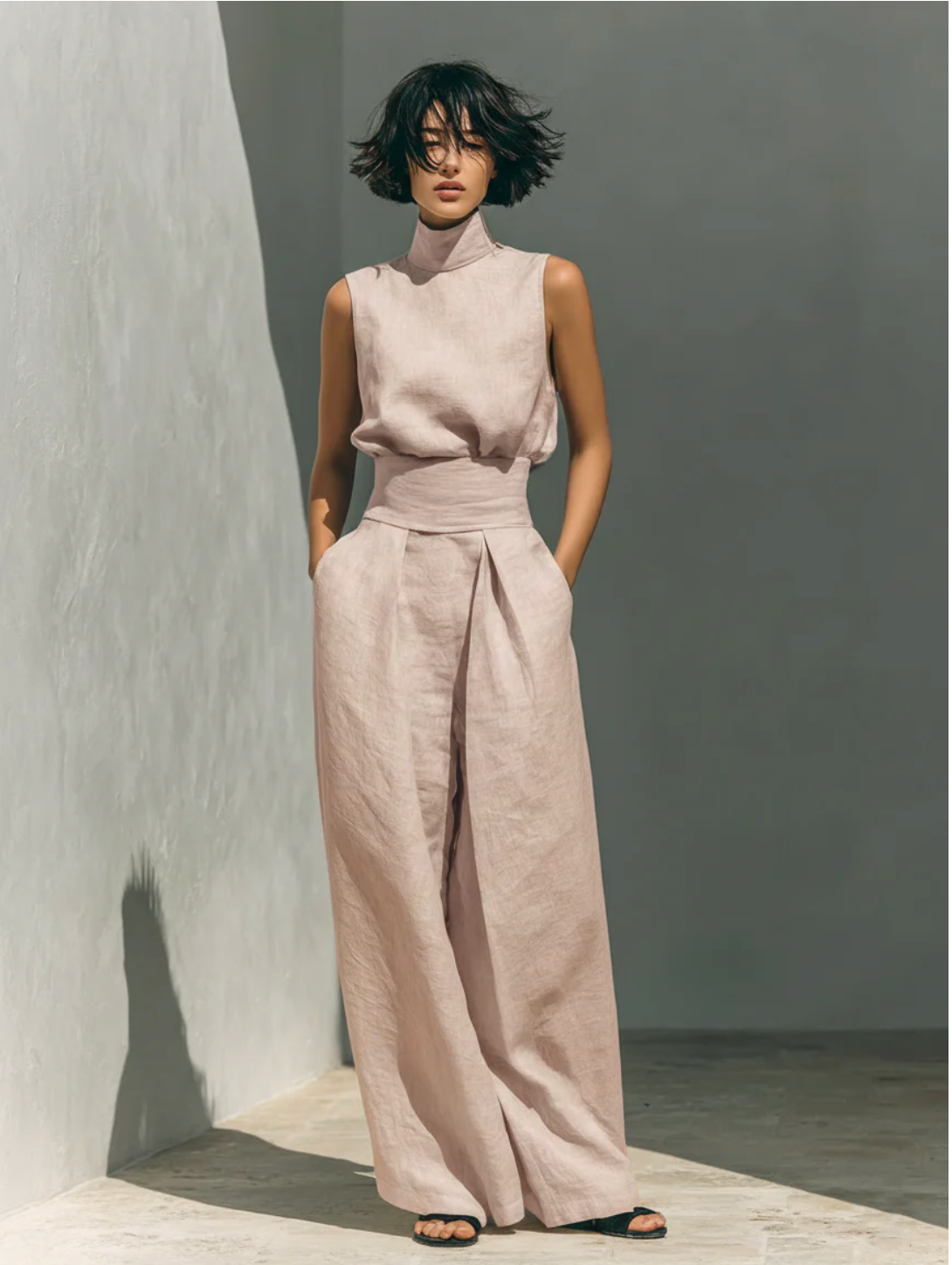 Maria™ | Conjunto completo con camiseta de tirantes y pantalón