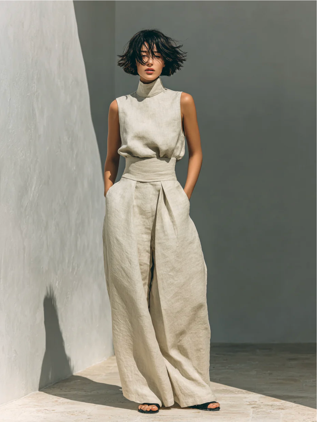 Maria™ | Conjunto completo con camiseta de tirantes y pantalón