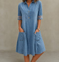 Vestido vaquero que realza la figura
