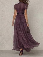 Ashley | Vestido largo de gasa vintage