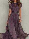 Ashley | Vestido largo de gasa vintage