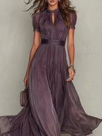 Ashley | Vestido largo de gasa vintage