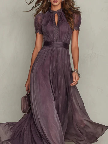 Ashley | Vestido largo de gasa vintage