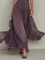Ashley | Vestido largo de gasa vintage