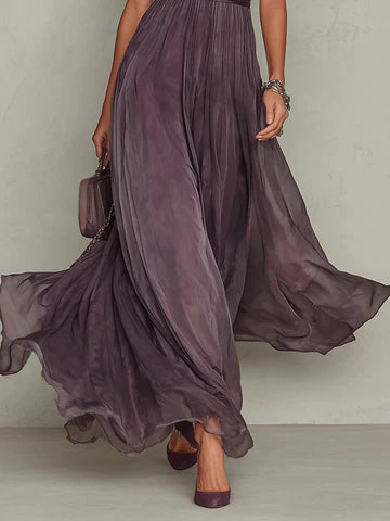 Ashley | Vestido largo de gasa vintage
