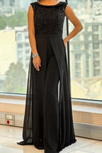 Lucía - Vestido negro con pedrería