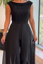 Lucía - Vestido negro con pedrería