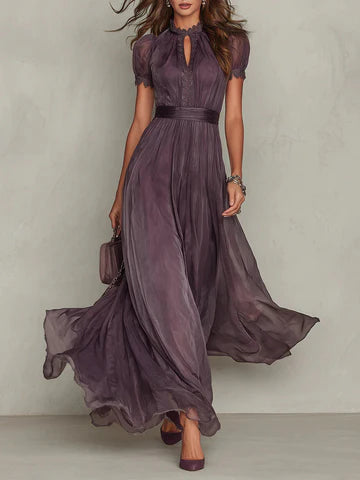 Ashley | Vestido largo de gasa vintage